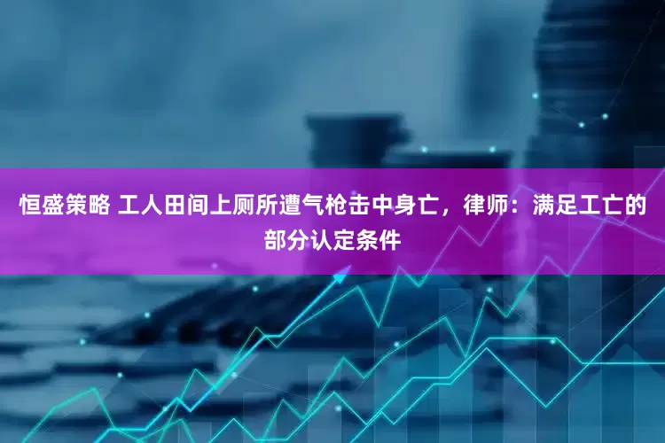 恒盛策略 工人田间上厕所遭气枪击中身亡，律师：满足工亡的部分认定条件