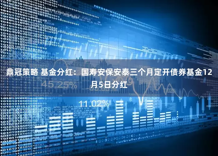 鼎冠策略 基金分红:国寿安保安泰三个月定开债券基金12月5日分红